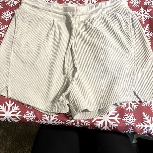 ribbed sweat shorts